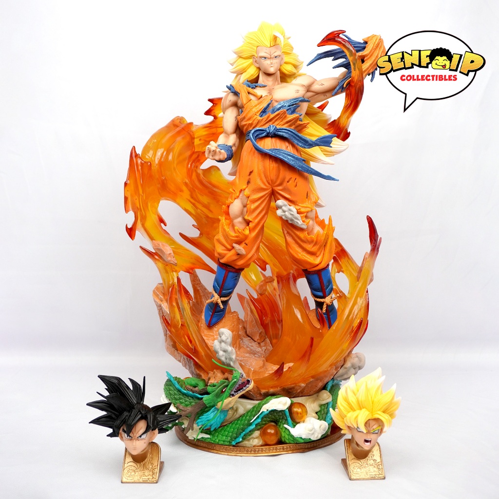 Son Goku, Super Saiyan 3 Dragon Ball Z PVC Statue Action Figure, Last ...