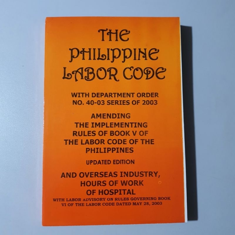 The Philippine Labor Code Shopee Philippines