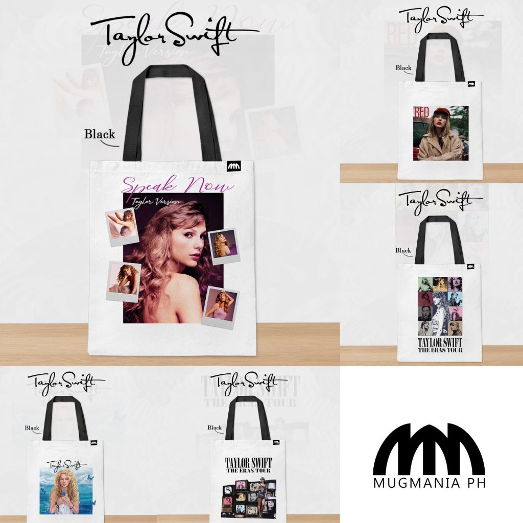 Taylor Swift Tote Bag with Zipper - Mugmania - Taylor Swift Merch Tote ...