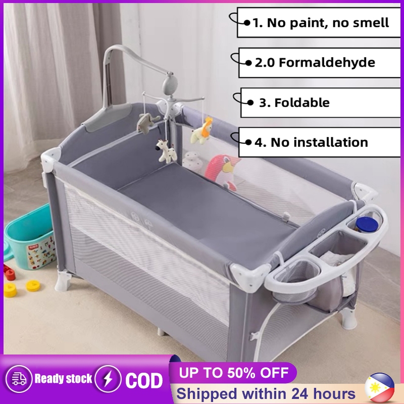 Baby Crib For Portable Folding Baby Multifunctional Newborn Toddler Travel  Cot With Mosquito Net Bed