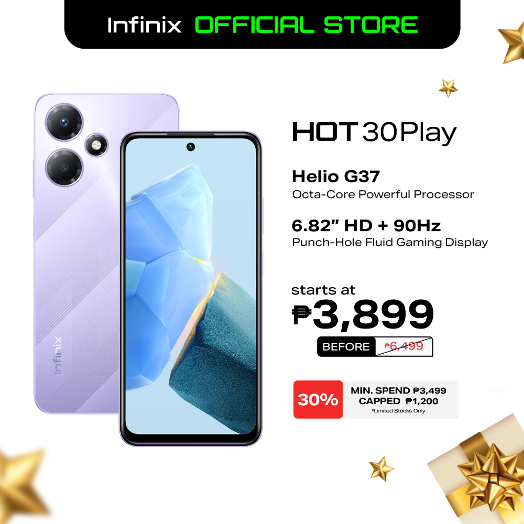 Infinix Hot 30 Play 8GB + 128GB (1 year local warranty) | Shopee ...