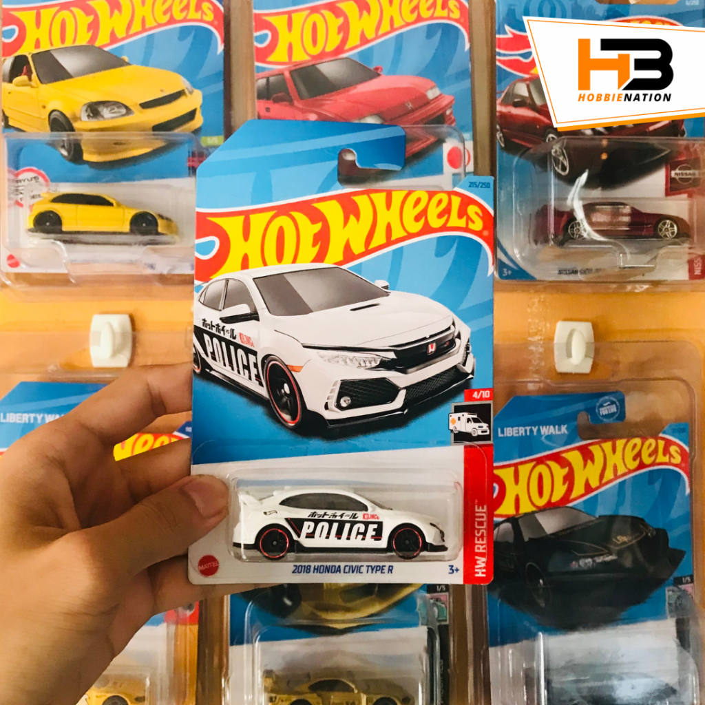 Hot Wheels 2018 Honda Civic Type Police | Diecast | Silva | Nissan ...