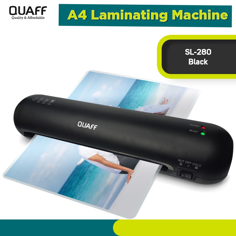 QUAFF A4 Laminating Machine SL280 BLACK ( Max Laminate 125 microns
