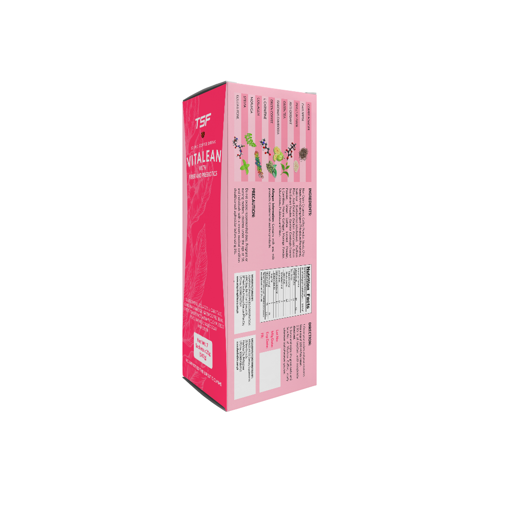 THE SLIM FIRM Vitalean Coffee 1 box (7 sachets) | Shopee Philippines