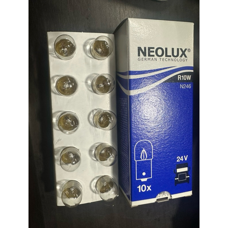 Auto Bulb NEOLUX R10W N246 12v/24v 10W BA15s (10pcs) Medium German ...