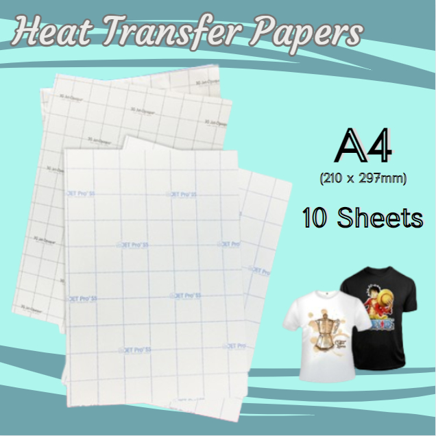 (10sheets) US Dark Transfer Paper / US Light Transfer Paper A4 Size for ...