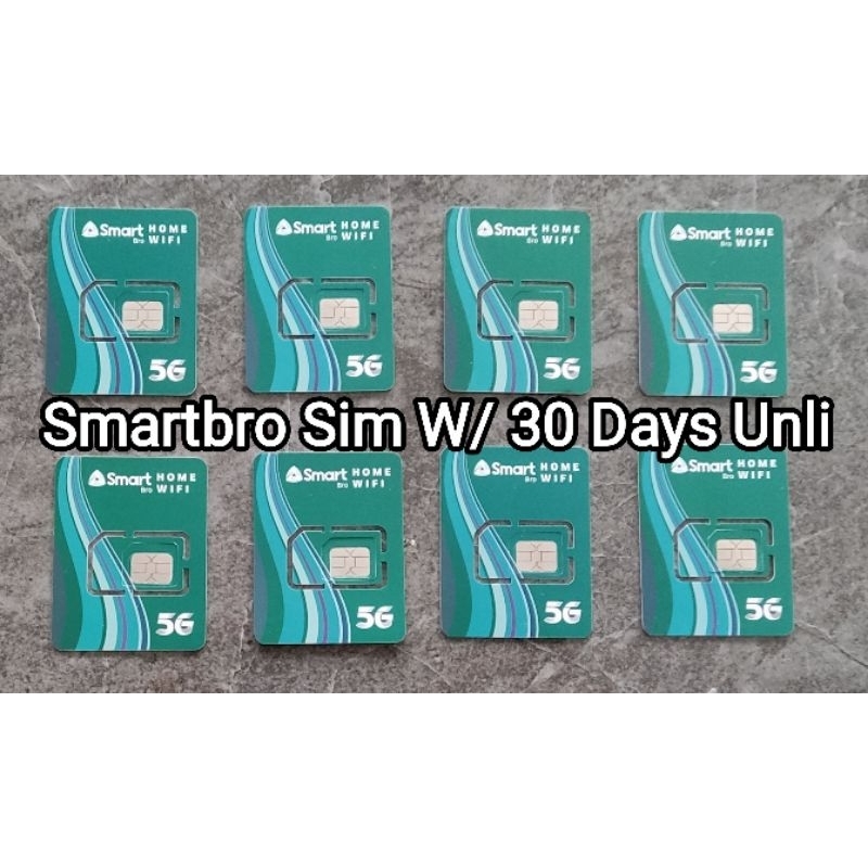 Unli Data Sim- Smarbro Sim w/ 30 days Unli Included | Shopee Philippines