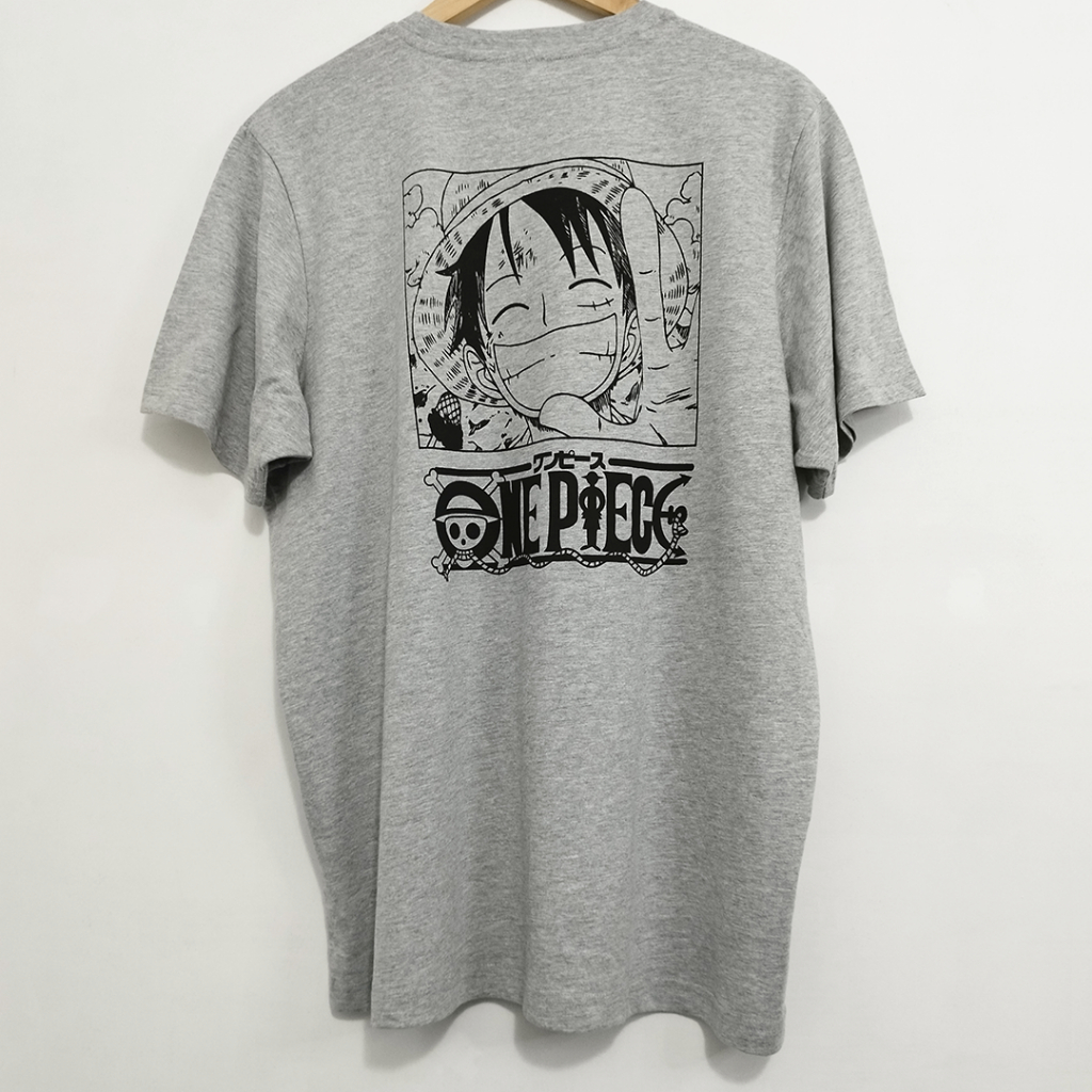 Pull&Bear One Piece - Monkey D. Luffy - Anime T-shirt - Large | Shopee ...