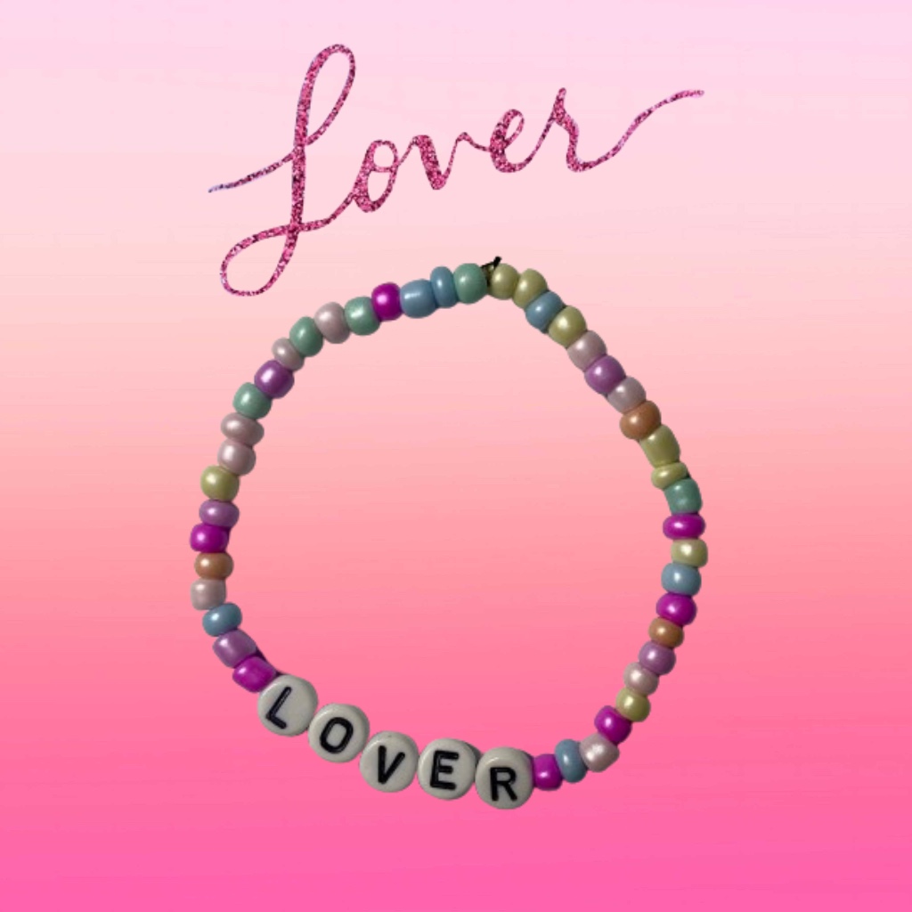 taylor-swift-lover-album-inspired-bracelet-with-simple-earrings