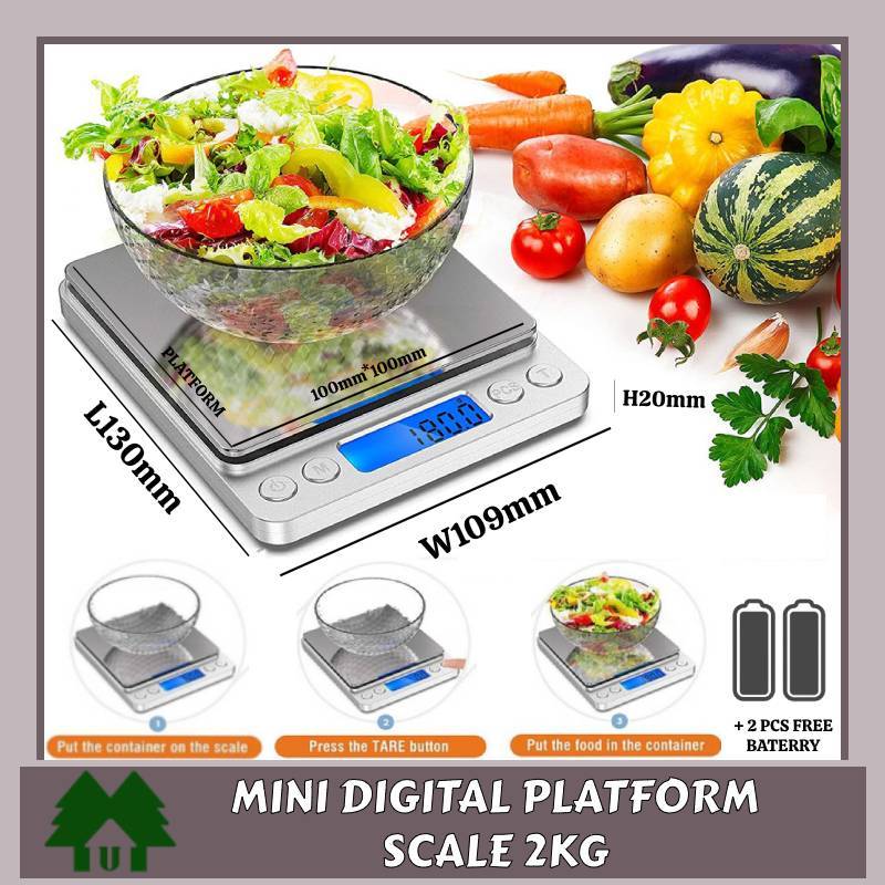 Food Scale for Food Ounces and Grams, Kitchen Scales Digital Weight for  Cooking, Baking, 3kg by 0.1g High Accurate Gram Scale with 2 Tray, Tare