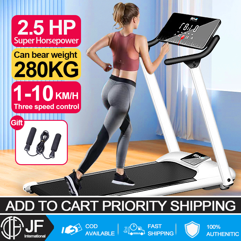Electronic Treadmill exercise treadmill foldable 2.5hp multifunctional