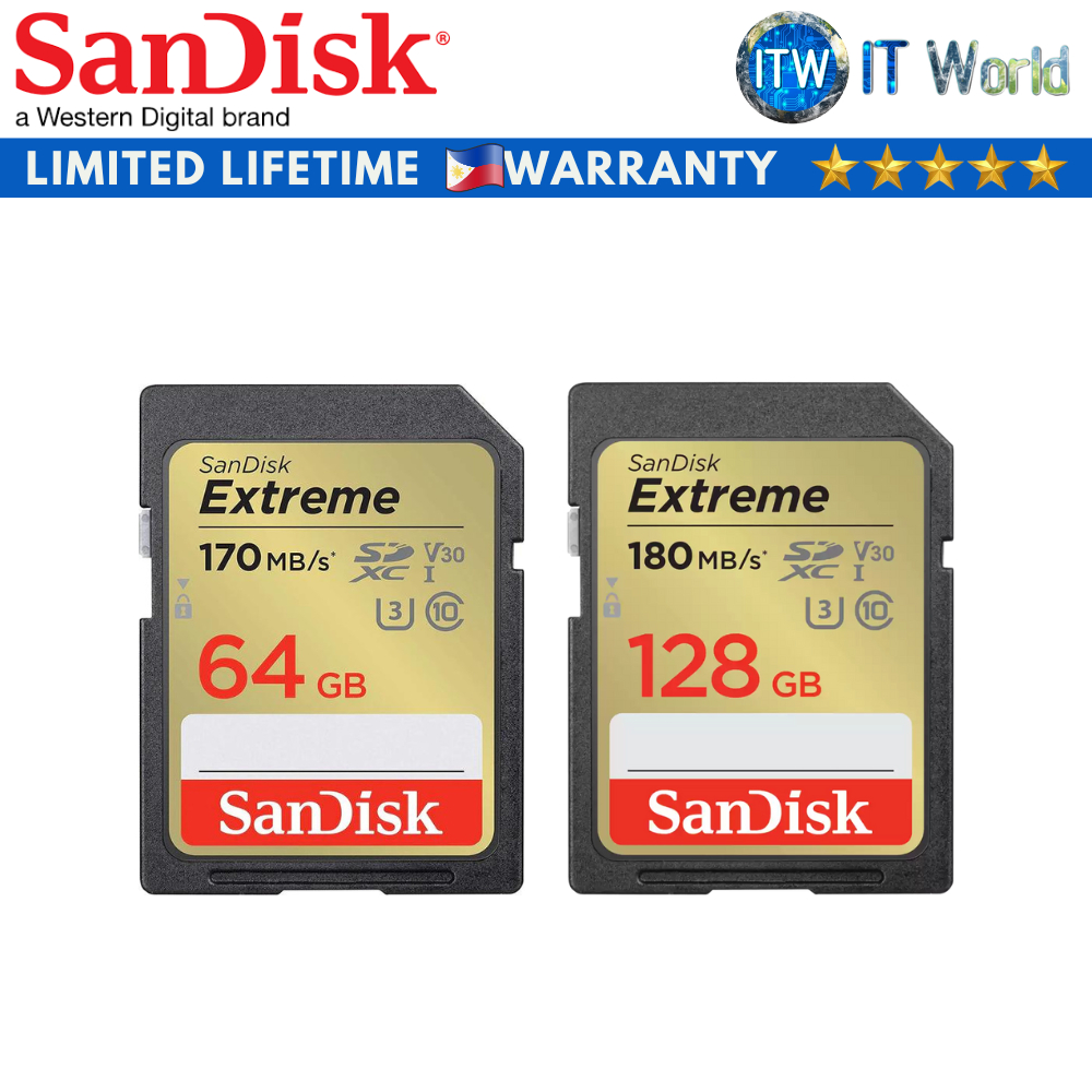 SanDisk 128GB Extreme SDSQXAA-128G-GN6MN microSDXC Memory  Card C10 U3 V30 A2 UHS-I