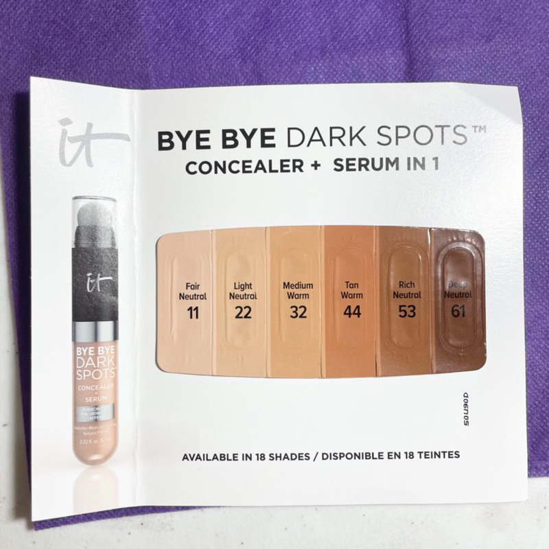 AUTHENTIC It bye bye dark spots concealer serum card Shopee Philippines