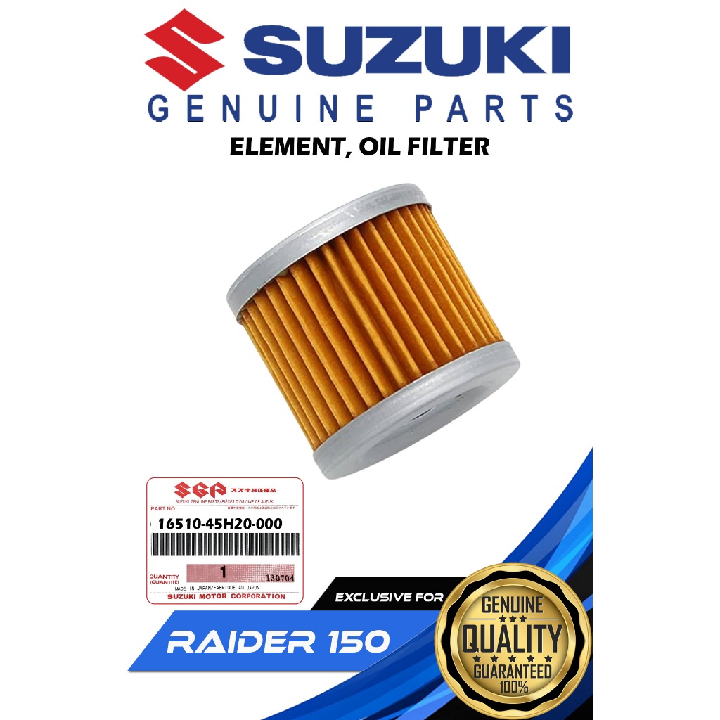 SUZUKI GENUINE OIL FILTER ELEMENT FOR RAIDER 150 ( 16510-45H20-000 / ...