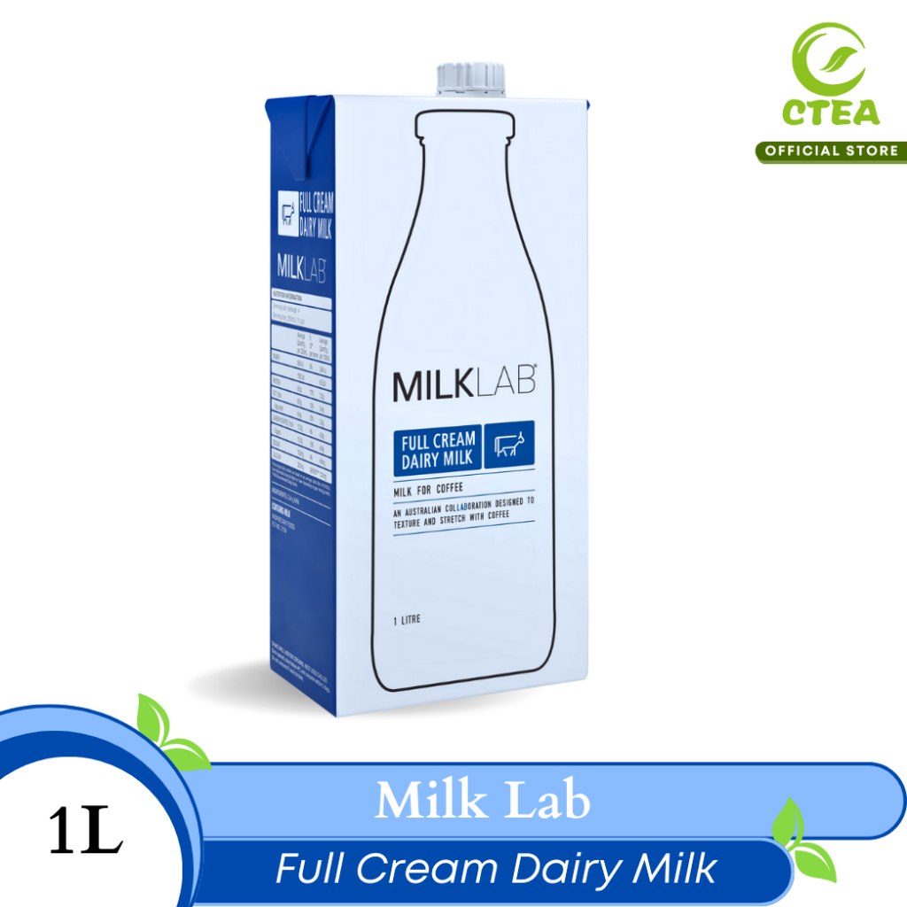 Milklab Full cream Dairy Milk 1liter / Full cream dairy milk 1liter / Milk for coffee base