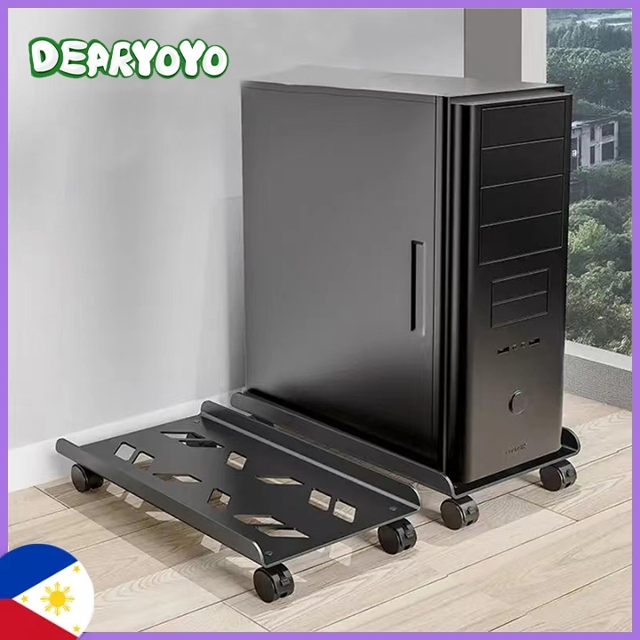 【PH STOCK】Adjustable CPU Roller Stand with Wheels for Computer PC Case ...