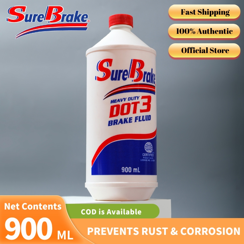 Surebrake Motorcycle Brake Fluid Heavy Duty Dot3 900ml Shopee Philippines