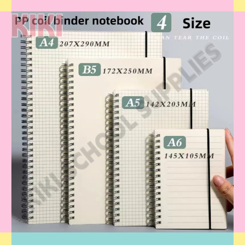 KK A6/B5/A5/A4 Thickened Spring Notebook High Quality Student Notebook ...