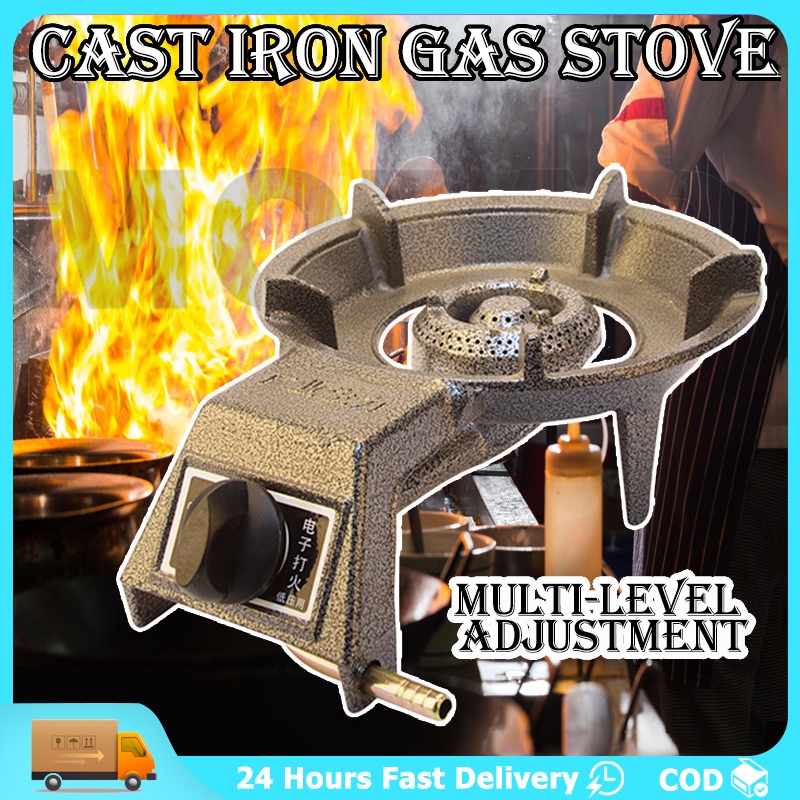 Heavy Duty Single Burner Gas Stove with Regulator and Hose Thickened