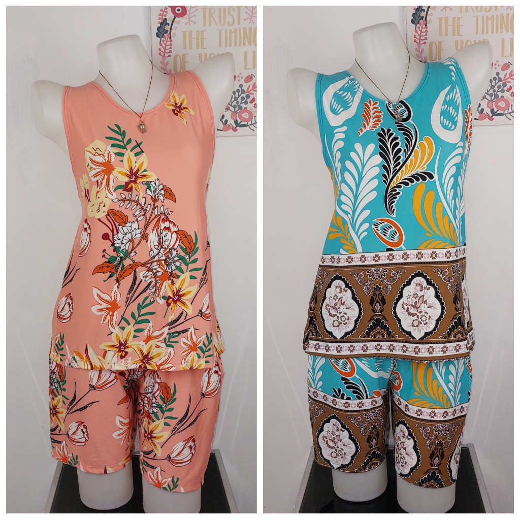 TERNO SLEEVELESS (TOP & SHORTS) FOR WOMEN / SHORTS WITH TWO SIDES