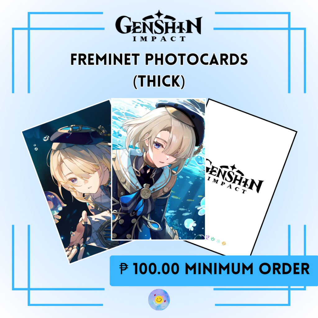 Genshin Impact Merch Boy Crush Thick Photocards Shopee