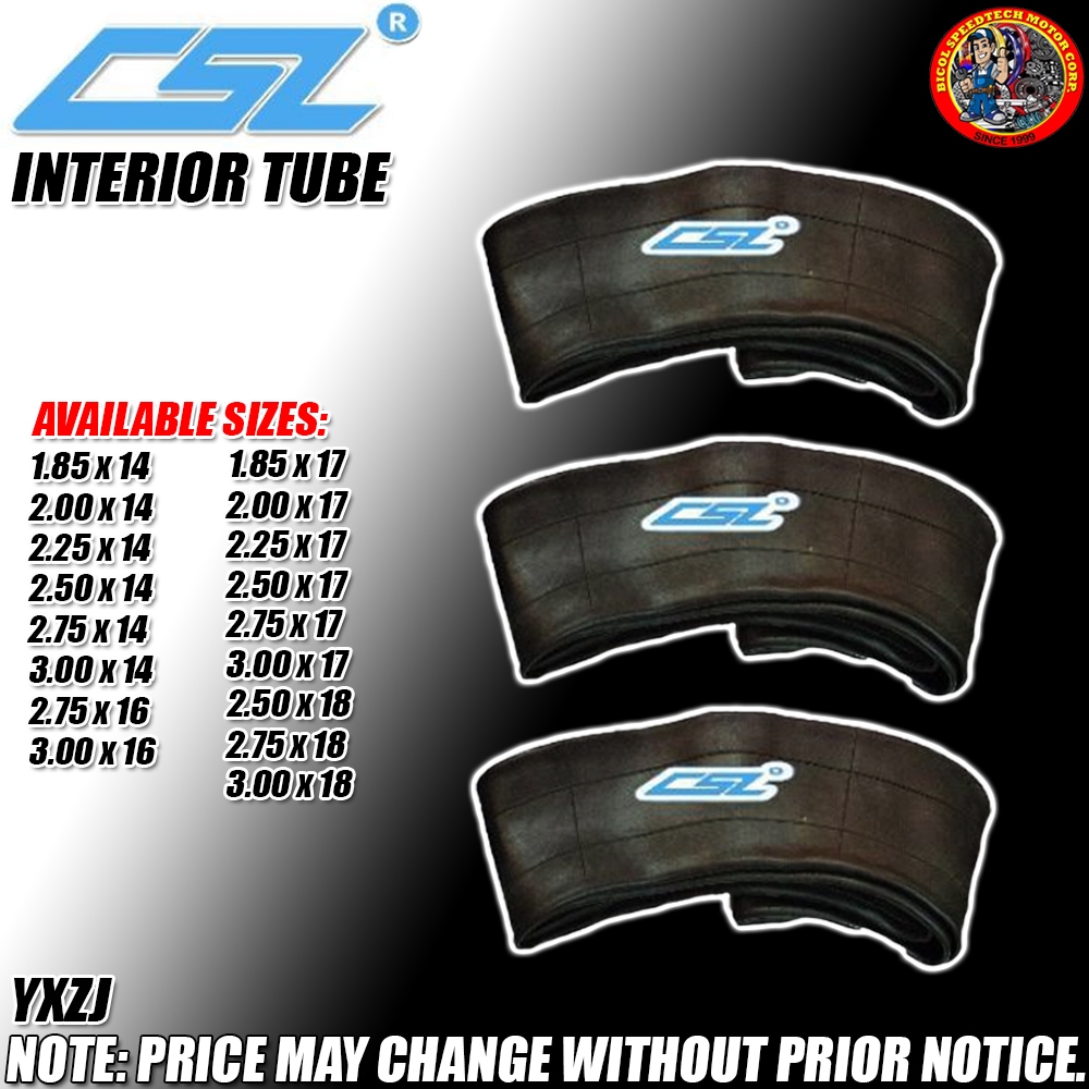 CSL Tire Interior Tube for Motorcycle (YXZJ) Shopee Philippines