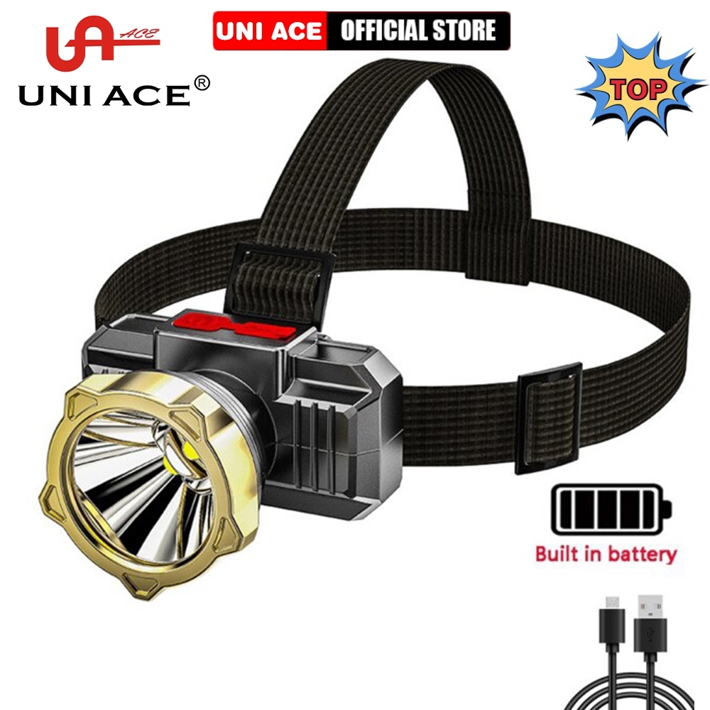 Outdoor rechargeable strong headlight waterproof fishing light outdoor ...