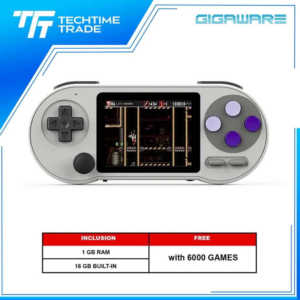 Gigaware SF2000 3 inch IPS Handheld Game Console Player Mini Portable ...