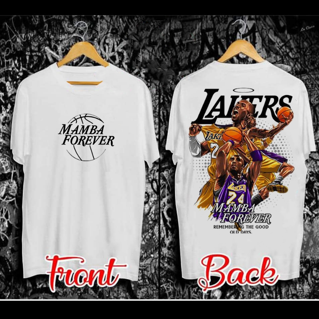 MAMBA KOBE FOREVER GRAPHIC T-SHIRT UNISEX GARMENT OVERSIZED COTTON ...
