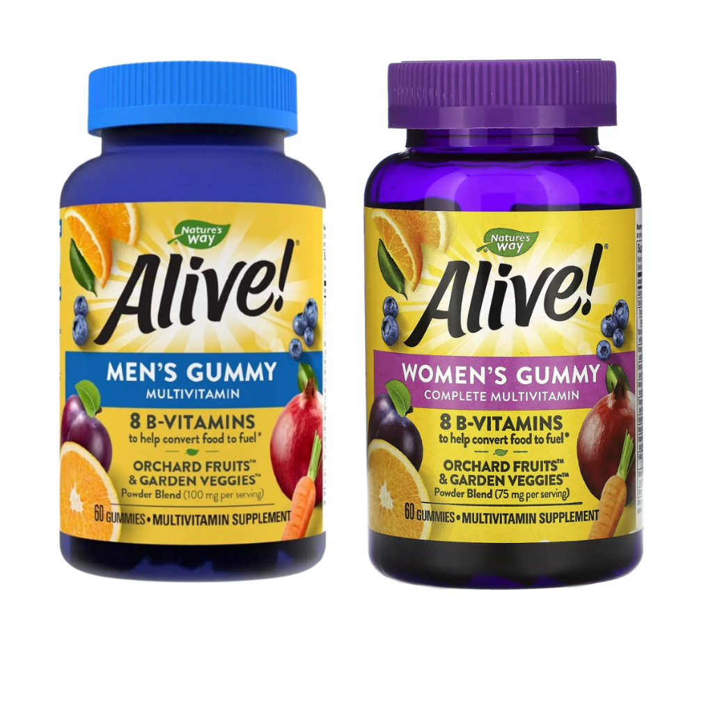 Nature's Way Alive! Women's & Men's Gummy Multivitamins Shopee