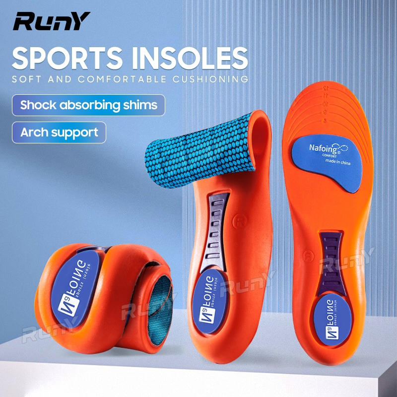 【RunY】 Arch Support Insole Cushion Pads EVA Orthopedic Insoles Flat