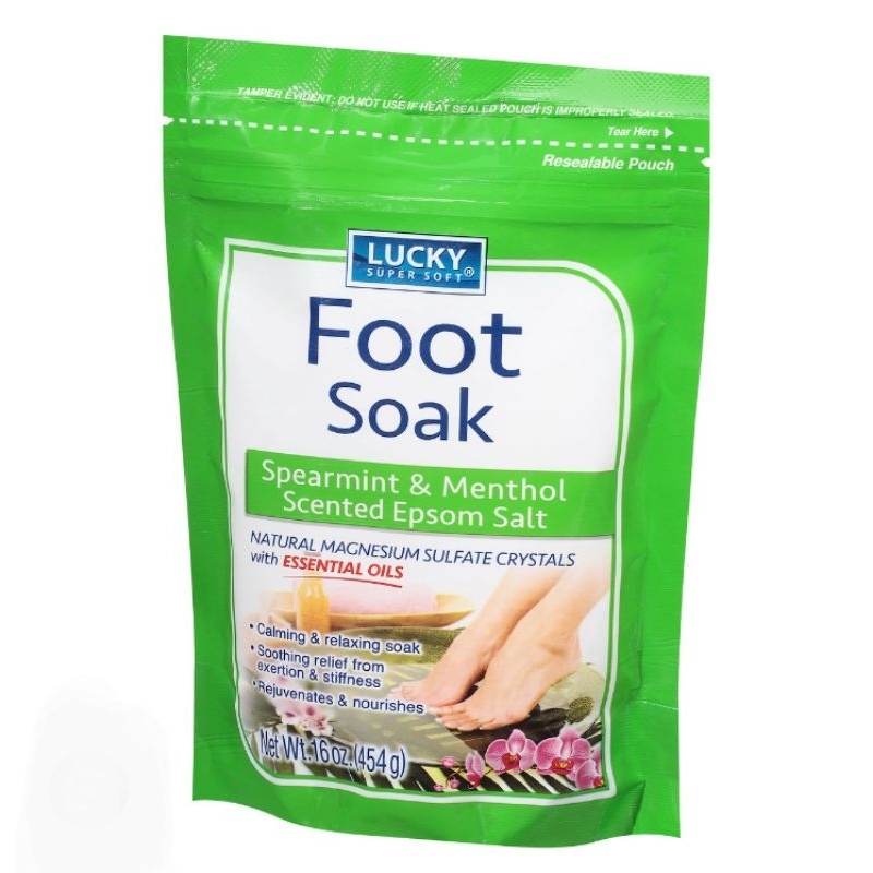 Lucky Super Soft Foot Soak Spearmintand Menthol Epsom Salt 454g Shopee Philippines