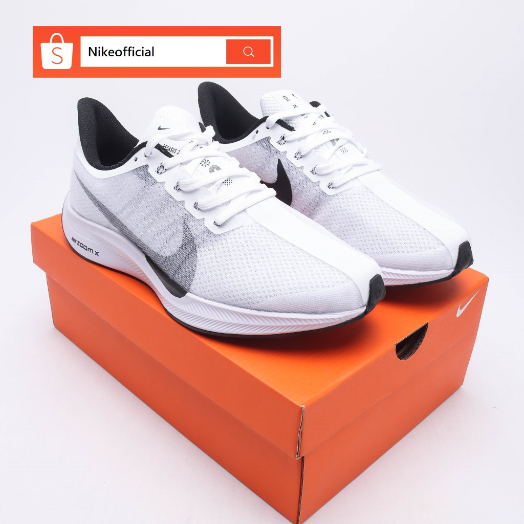 100 Original Nike Zoom Pegasus 35 Turbo Nike Moon White Running Shoes for women men Shopee Philippines