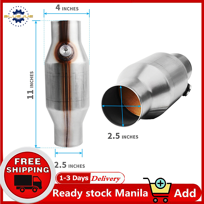 410250 2.5 Inch For Universal High Flow Stainless Catalytic Converter Prior Stainless Steel 100 200