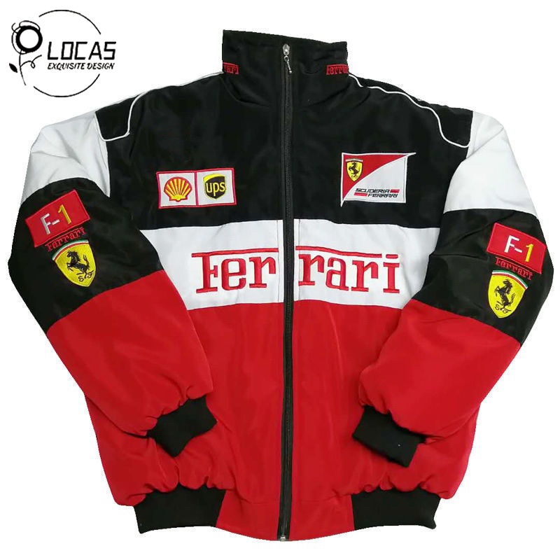 LOCAS Fashion F1 Embroidery Jacket Bomber Baseball Jacket Korean Jacket For Men Varsity Shopee Philippines