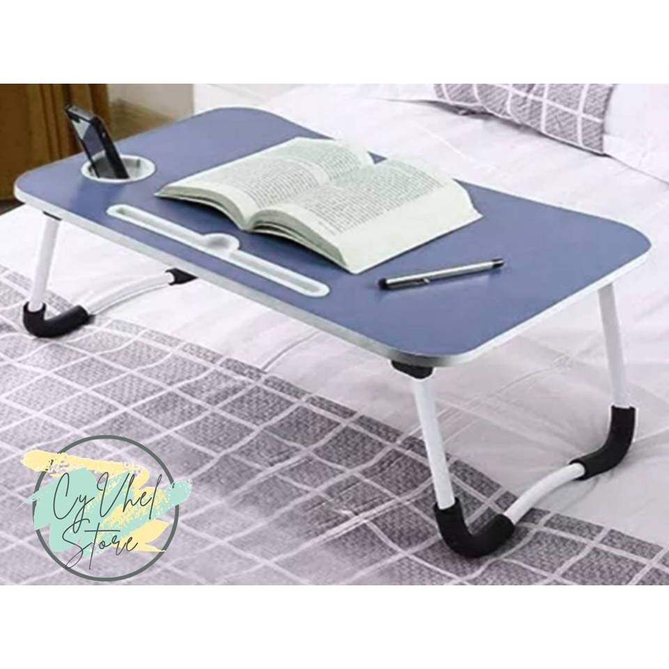 CyVhel Store - MINI FOLDABLE LAPTOP STUDY TABLE with Cup Holder 50*30cm ...