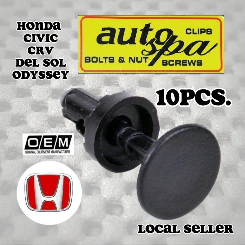 10pcs. Honda EG EK ESI City CRV Fender/ Wiper Cowl/Panel Push Type