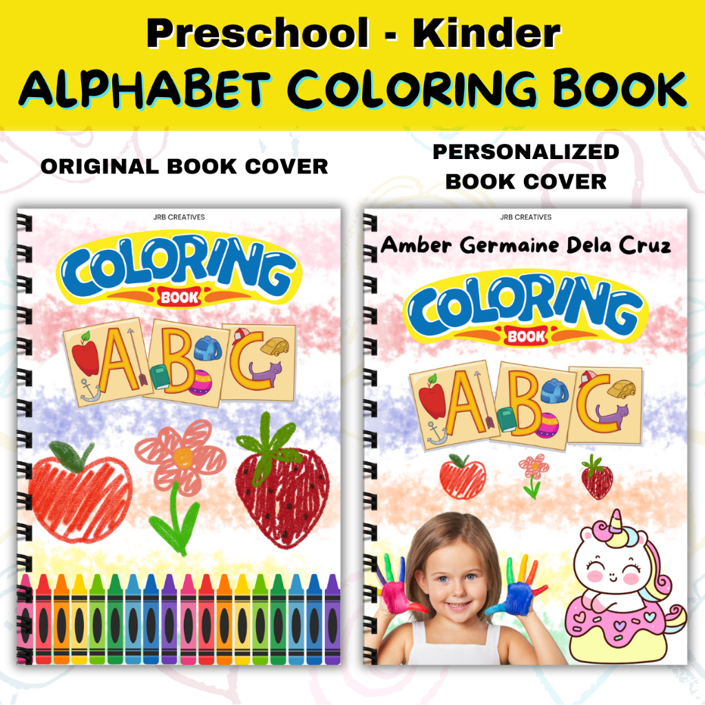 ALPHABET COLORING BOOK FOR KIDS 3-5 yrs old | Shopee Philippines