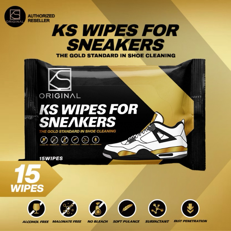 KS Original Wipes For Sneakers Shoes Cleaning Care Product Premium