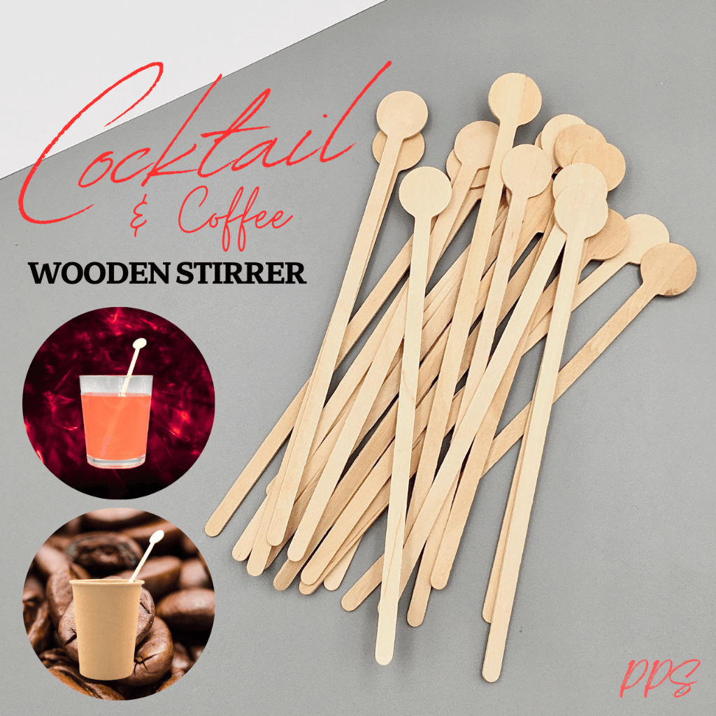 180mm Wooden Coffee Cocktail Drink Stirrer Sticks Mixer 100pcs Shopee Philippines