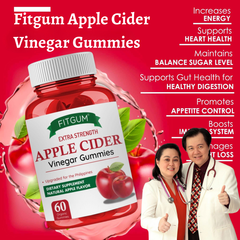 Apple Cider Vinegar Gummies Fitgum 100 Original With Collagen Boost