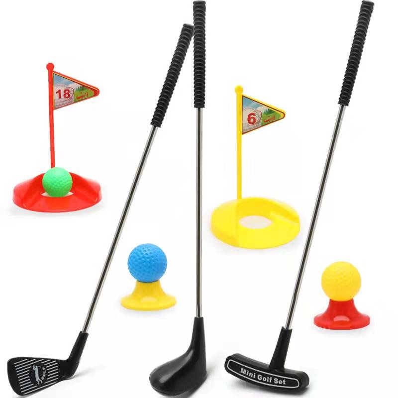 Kid's Toy Golf Clubs Set Outdoor Golf Toy Set Toddler Preschool Kids