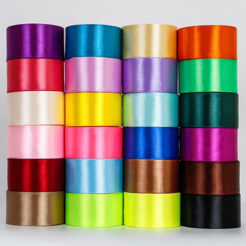 4cm (25 yards/roll) Satin Ribbon Roll Gift Packaging Ribbon Flower ...