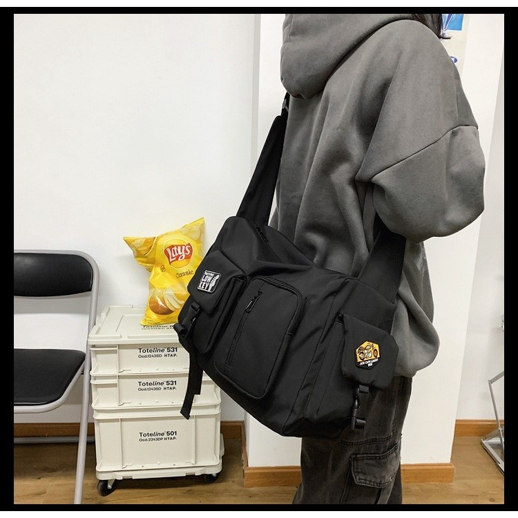 jyjt bag#1360 Large Capacity Japanese Street Wear Hip-Hop Messenger Bag ...