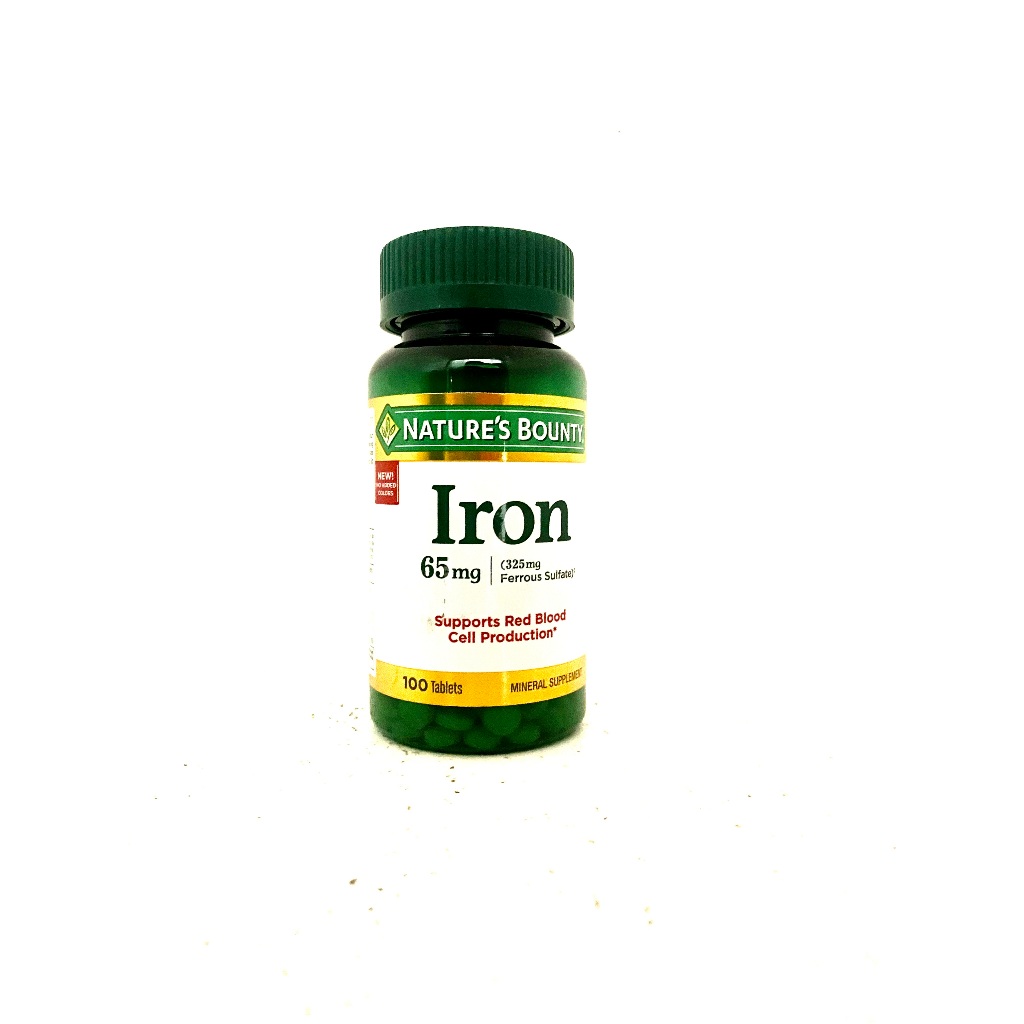 NATURE'S BOUNTY IRON 65MG 100 tablets Expiry date 11/2024 | Shopee ...