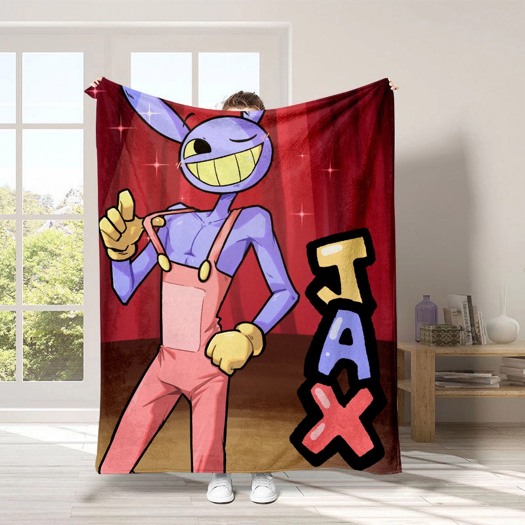 The Amazing Digital Circus Blanket Coral Fleece Plush Print Tadc Jax