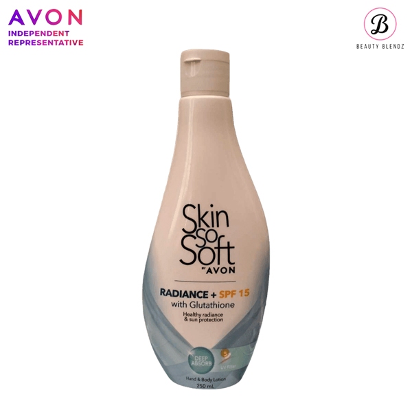 Avon Skin So Soft Radiance + SPF 15 with Glutathione UV Filter Hand and
