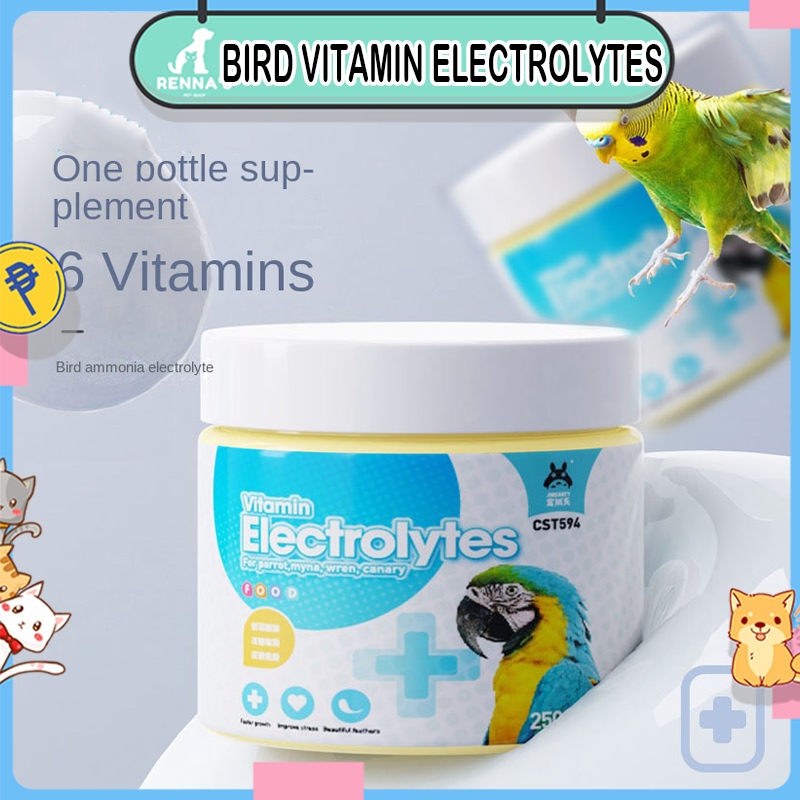 Renna's 250ml Bird Vitamin Electrolytes Bird Feeding Bowl For Bird Cage