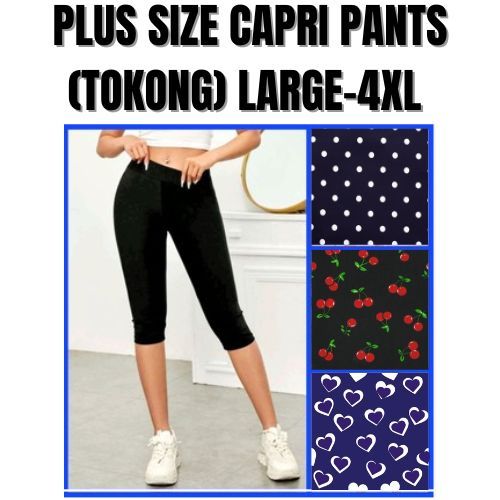 Plus Size CAPRI /3/4 pants for women