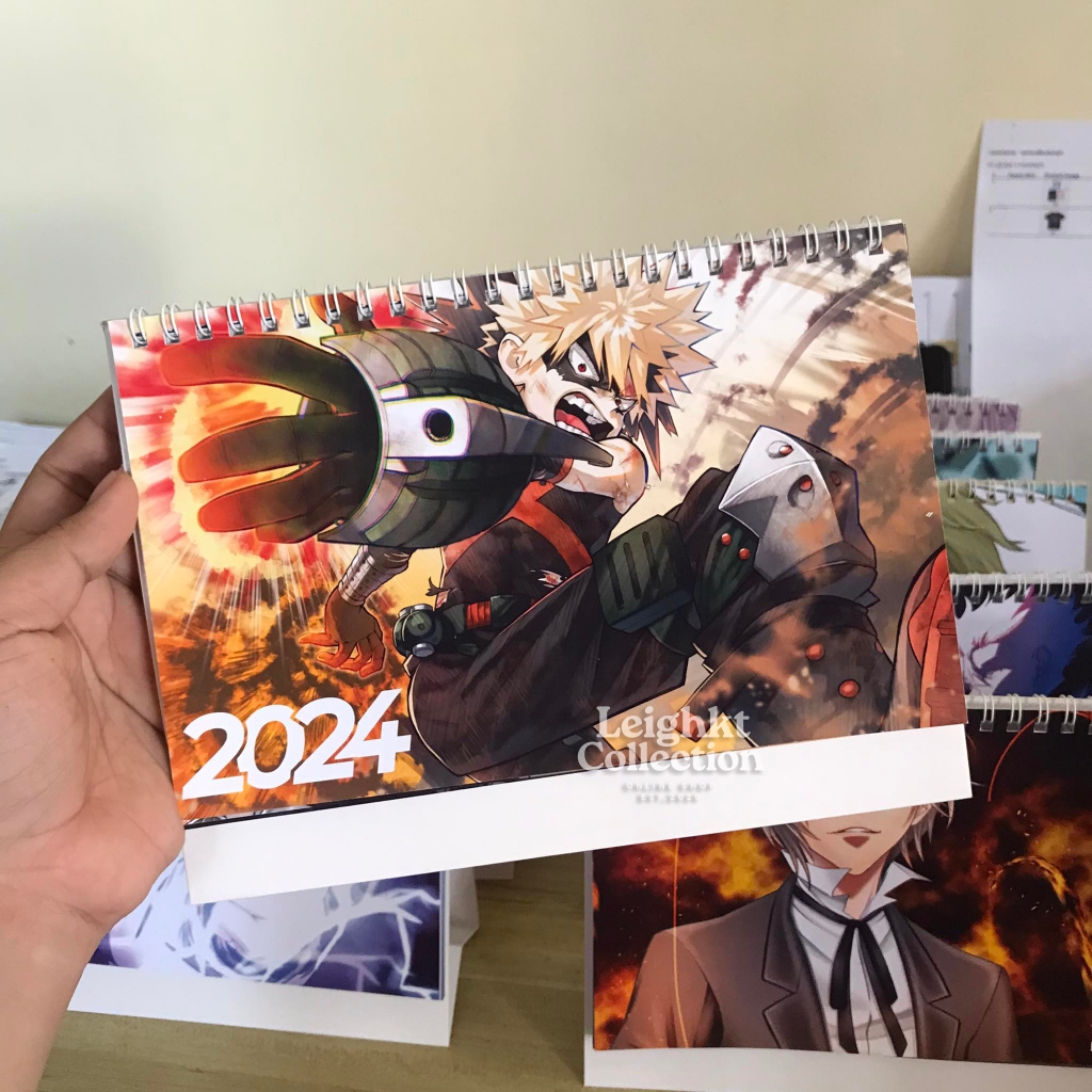 Leighkt | Katsuki Bakugo Calendar 2024 Anime Calendar Boku no Hero